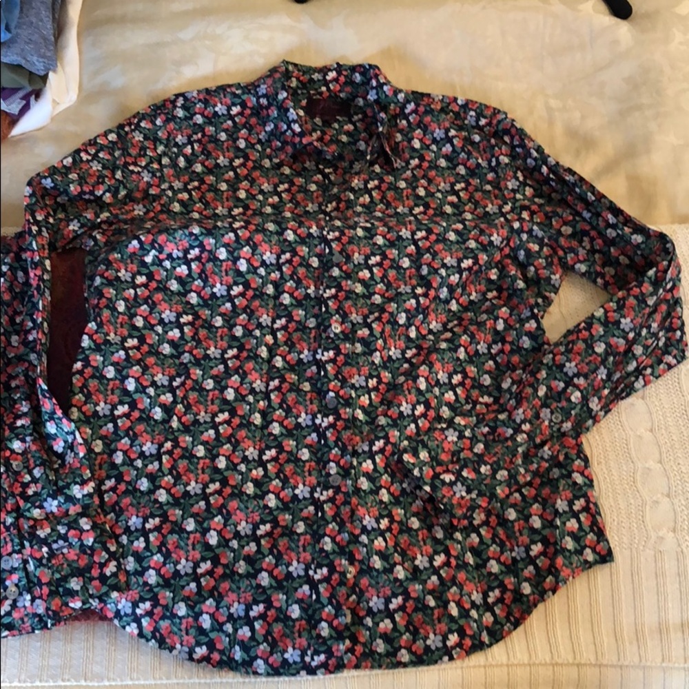 J Crew Liberty print button Down